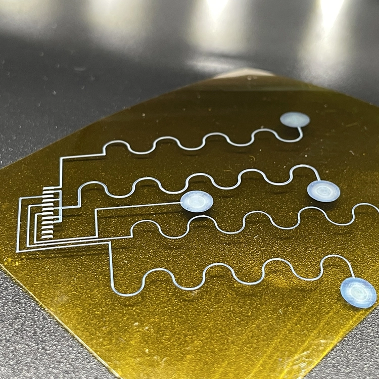 氣溶膠噴射列印實例：PDMS基底銀微電極