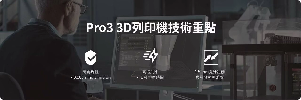 Raise3D Pro3 3D列印機，技術重點：高再現性