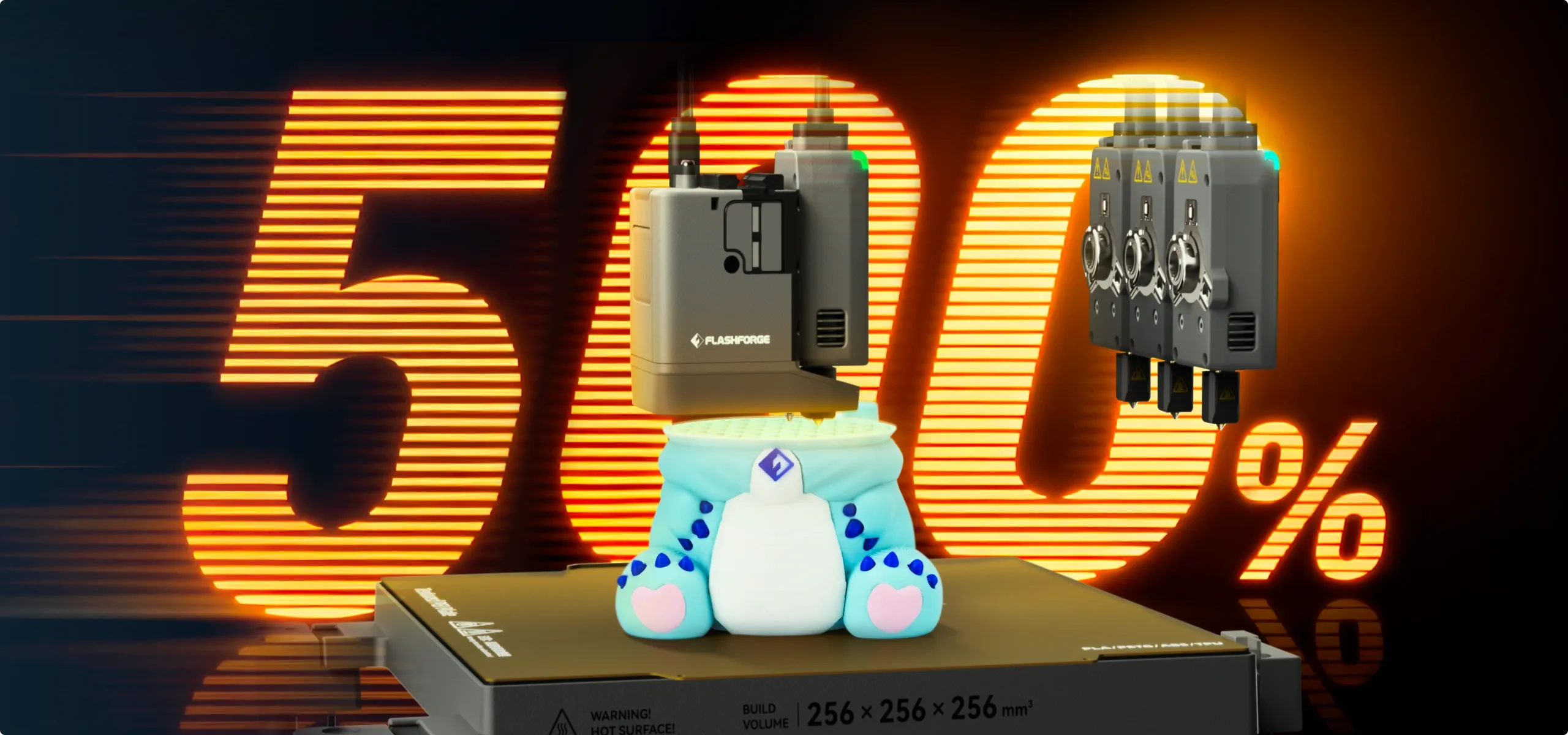 Flashforge Creator 5 / 多色列印速度提升高達500%