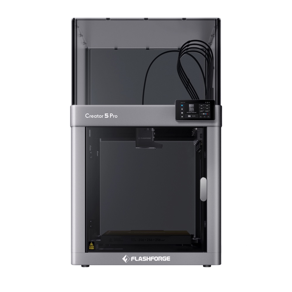 Flashforge Creator 5 Pro 四噴頭封閉式多色 3D 列印機 | 速度提升 500%，零廢料清理