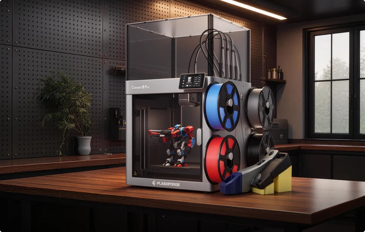 Flashforge Creator 5 / 適用於每位創作者的多功能解決方案，創客