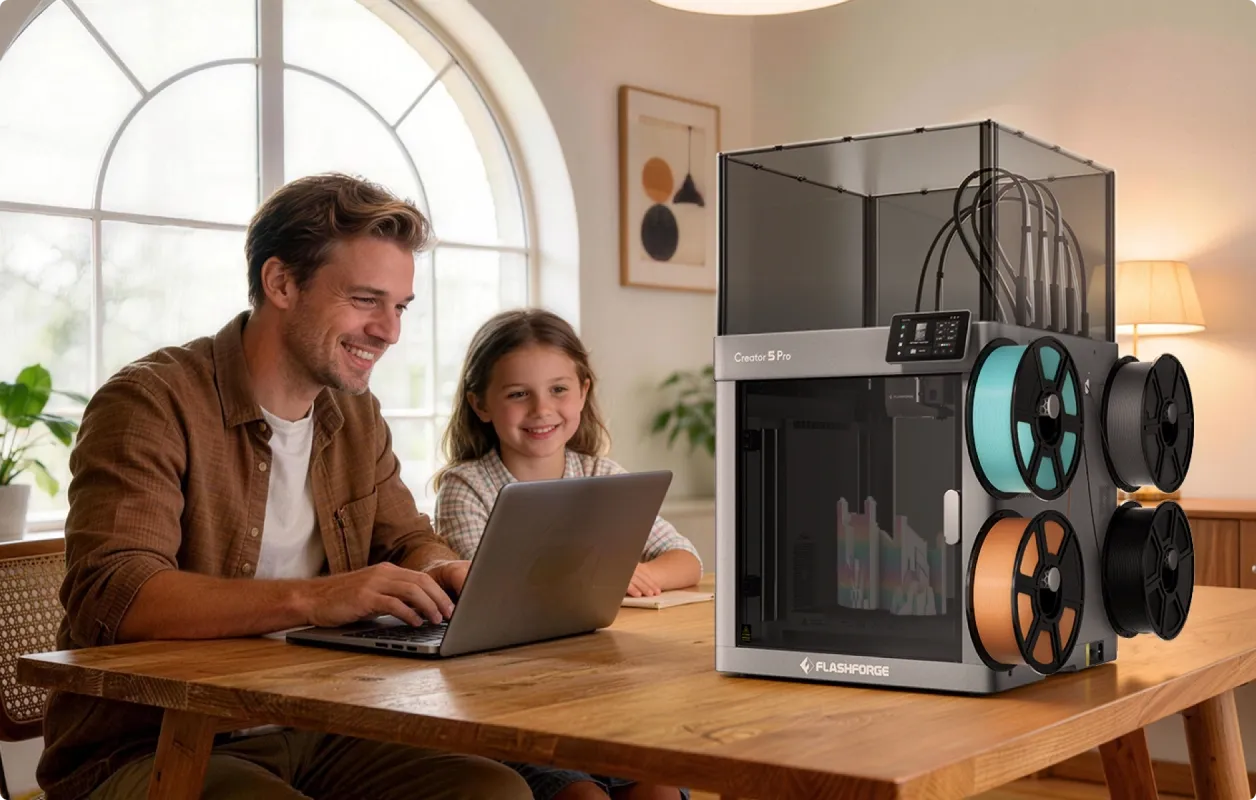 Flashforge Creator 5 / 適用於每位創作者的多功能解決方案，家庭