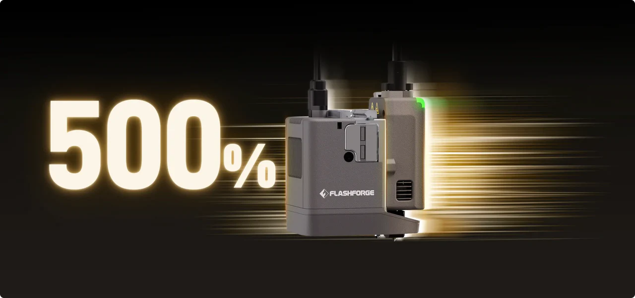 Flashforge Creator 5 Pro / 四噴頭封閉式多色 3D 列印機/ 多色列印速度提升高達500%